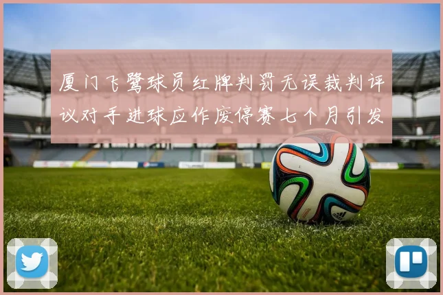 厦门飞鹭球员红牌判罚无误裁判评议对手进球应作废停赛七个月引发热议